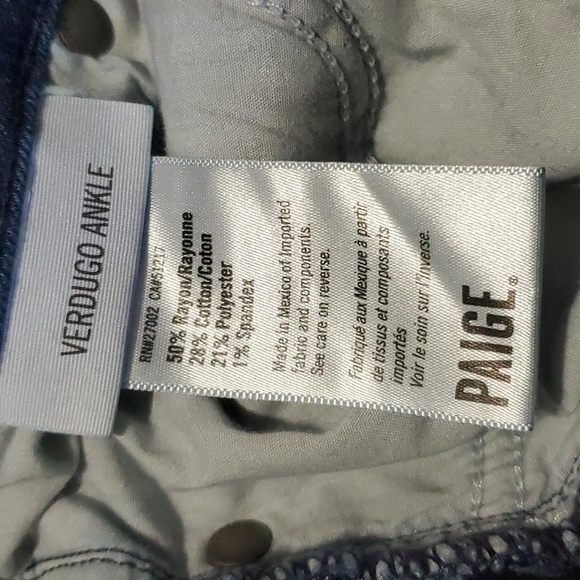 Paige jeans women's size 26 size 2 US dark medium blue Verdugo ankle - Picture 14 of 16